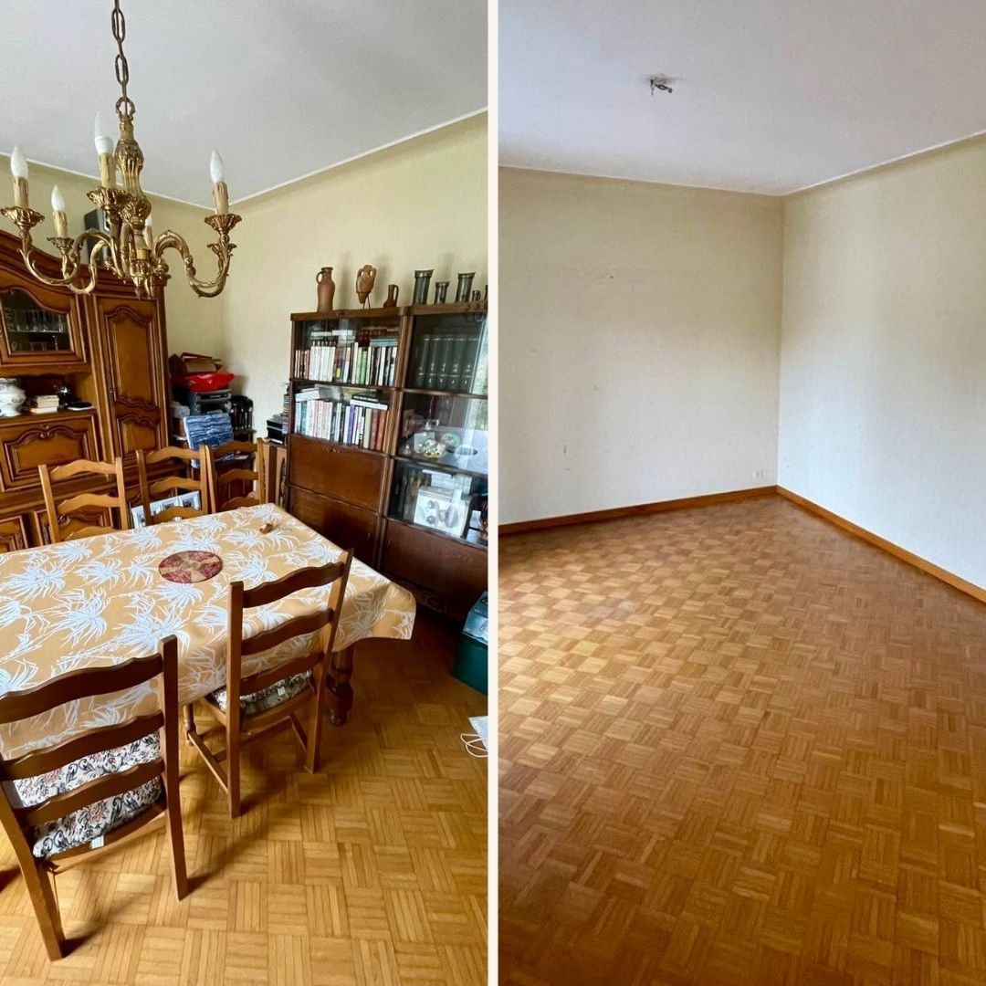 Avant / après d’un débarras de maison dans les Vosges